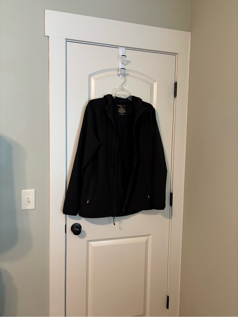 Swiss Tech Black Hooded Utility Jacket